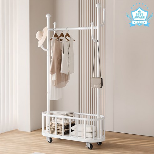 공간에 생기를 불어넣는 디자인, Unihome 선인장형 고급 이동식 행거 이동식미니행거