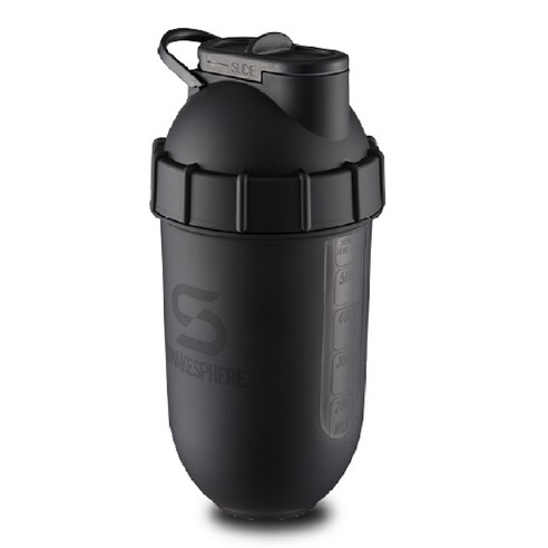 쉐이크스피어 프로틴쉐이커 쉐이크통 물통 물병 보틀 텀블러, 뷰 매트블랙, 700ml, 1개 밀폐저장/도시락