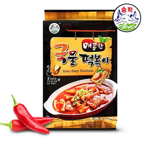 송학 매콤한국물떡볶이, 12개, 375g