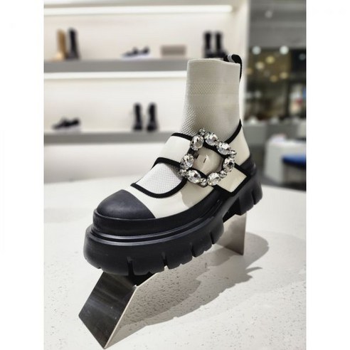 [슈콤마보니] 폴리곤 메리제인 니트 스니커즈(아이보리) DG4DS23008IVY