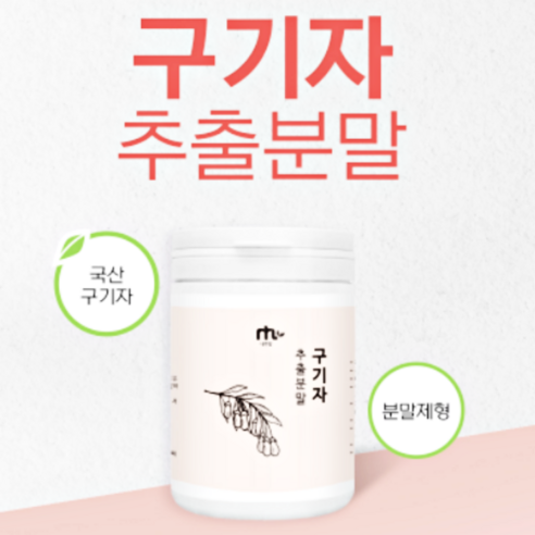 유기농구기자 발효분말 청양구기자 열매 가루 효능 100g 식수대용 구기자차티백, 170g, 1개