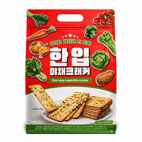 한입야채크래커, 1개, 440g