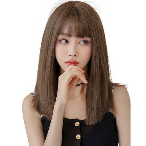 이쁘다샵 가발위드 긴머리 스트레이트 패션 여성 통가발 모던데이, 허니브라운, 1개 - 가발/붙임머리 | 쿠팡