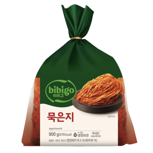 비비고 묵은지 2.7kg 국내산 배추 덧장액젓 비살균제품, 2.7kg, 1개