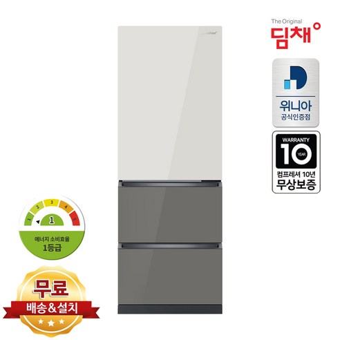 위니아 딤채 412L 스탠드 김치냉장고 EDT41JBPIEU 1등급, 3도어, 무료설치배송 
냉장고