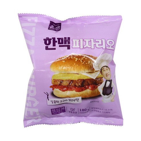 한맥 냉동 참맛있는 피자리오 180g – 10개 구성 싸이버거