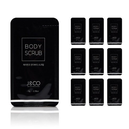 제이앤코 온더바디 스크럽 왁싱 후 인그로운헤어 관리 셀프왁싱 홈케어, 5g, 10개