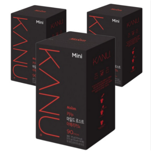카누 콜롬비아 블렌드 마일드 로스트 아메리카노 0.9g 원두커피믹스, 90개입, 1개