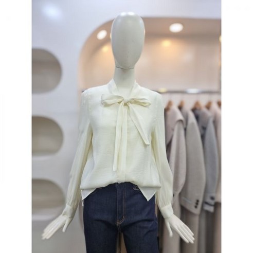 온앤온 넥 리본 블라우스 백화점 아울렛 (3053964) 온앤온블라우스