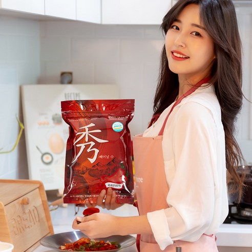정성듬뿍시골고추 수 고춧가루 중간맵기 아주고운굵기, 500g, 1개