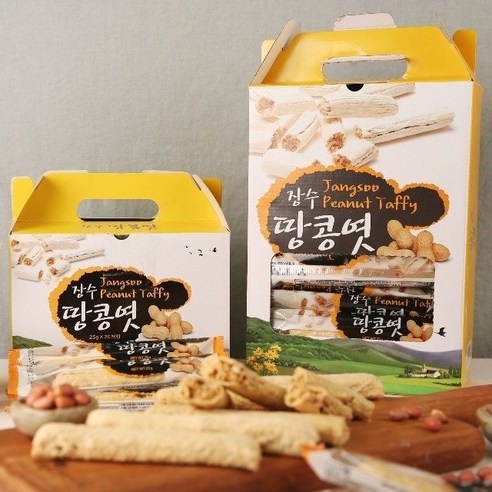 장수식품 땅콩엿, 40개, 25g