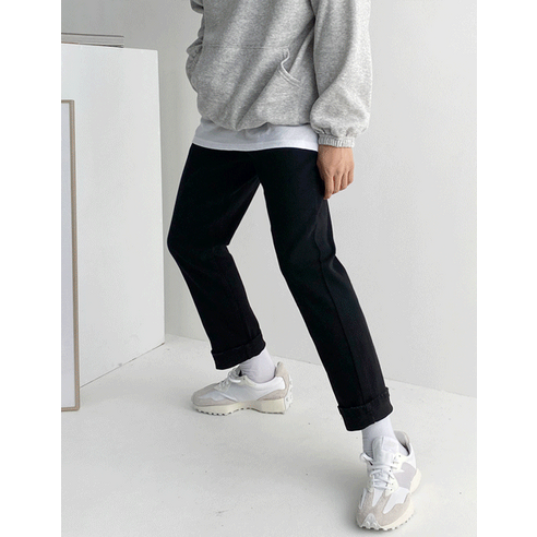 머시따 남성용 세미와이드 히든밴딩 청바지