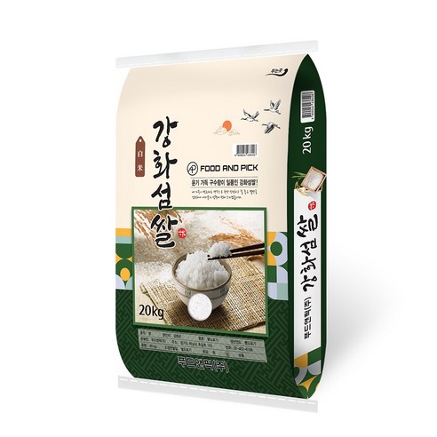 햇쌀푸드 밥맛좋은 강화섬쌀 20kg 강화도 특상품 강화쌀, 1개