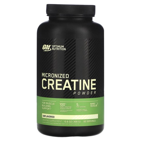 옵티멈뉴트리션 미분화 크레아틴 분말 무맛 300g(10.6oz), 1개, 300g
