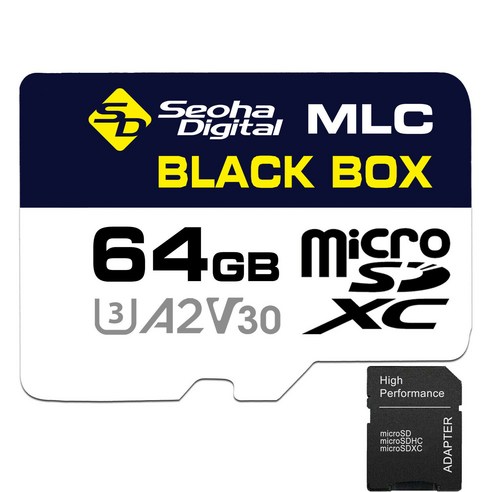 ZENEE Micro SD 메모리카드 블랙박스 전용 메모리 카드 +SD 어댑터 MLC 칩, 256GB