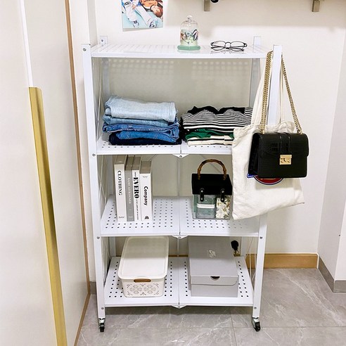 내구성 있고 다용적이며 공간 절약적인 레퓰리 원터치 접이식 폴딩 철제 수납장