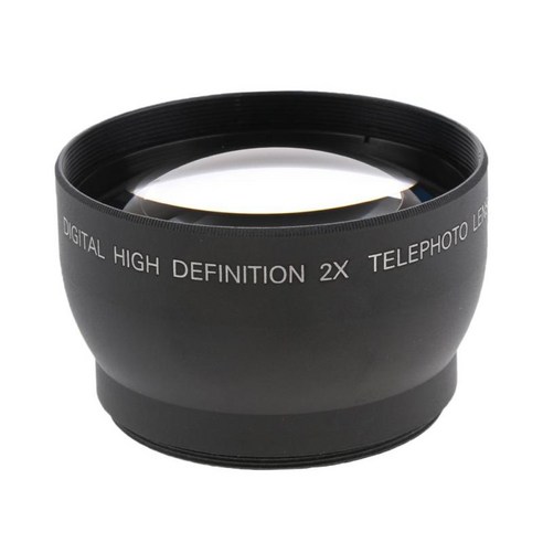 52mm 2x 망원 렌즈 카메라, 설명, 블랙, 설명
