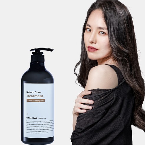 네이쳐큐어 진주 대용량 극손상트리트먼트 1000ml/ 화이트머스크 체리블라썸, 화이트머스크 1개