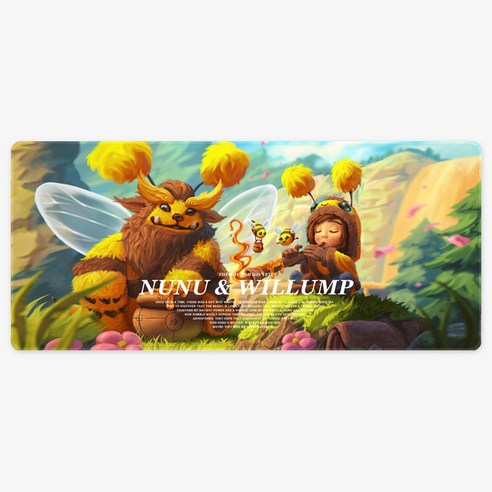 세계게임1위 시즌A 게이밍장패드 특대형 2XL 900x400x4mm, 1개, 2XL롤A_32누누앤윌럼프