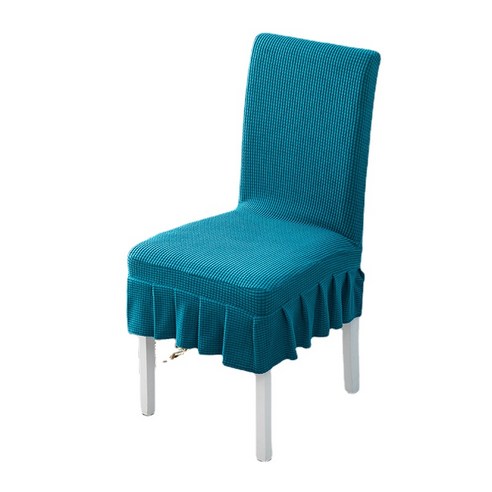 두꺼운 결합 된 탄성 의자 커버 홈 호텔 레스토랑 호텔 유니버설 시트 커버 의자 커버 패브릭, 블루 스톤 블루, 均码