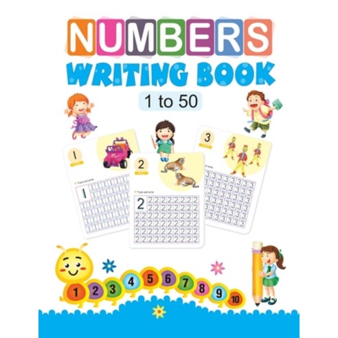 (영문도서) Number Writing Book: 1 to 50 Paperback, Ramesh Publishing House, English, 9789381438800