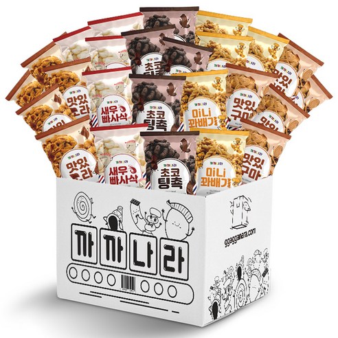 까까나라 스낵 믹스 패밀리팩 5종 세트 25p, 1개, 까까나라 전용 스낵 믹스 패밀리팩 5종 세트 25p