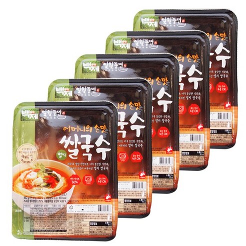 깊고 시원한 멸치 육수의 풍미, 백제 일월풍면 멸치쌀국수로 간편하게 즐기세요!