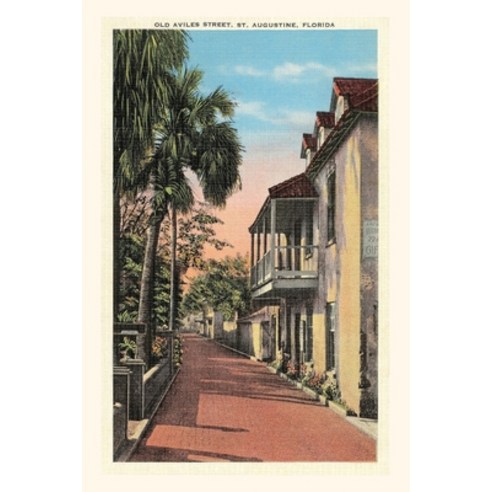 (영문도서) Vintage Journal Old Aviles Street St. Augustine Paperback, Found Image Press, English, 9781669518921