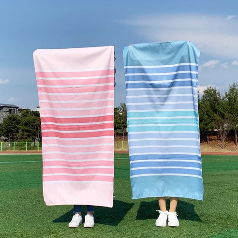 엔비키즈 대형 비치타월 비치가운 샤워가운 샤워타올 2개, 컬러라이프 그린블루,스킨, 1세트