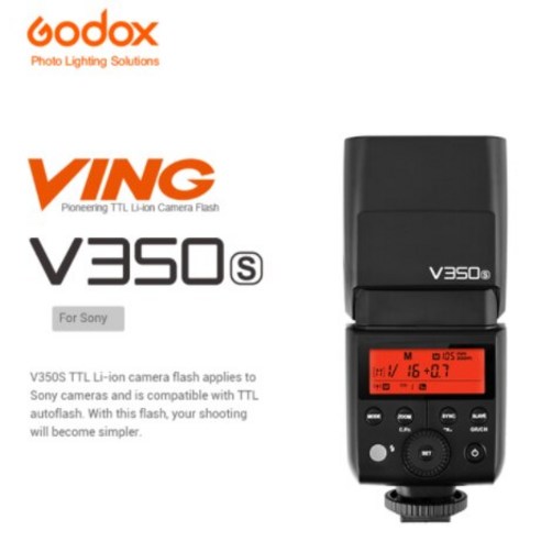 카메라플래시 Godox TTL 무선 스피드라이트 HSS 카메라 소니 올림푸스 후지필름 후지 DSLR Falsh, v350S for sony, 05 v350S for, 1개