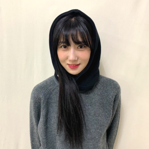 더한땀 남녀공용 스냅 버튼 후드 워머 바라클라바, 블랙, ONE SIZE, 1개