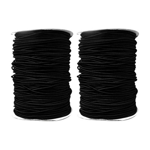 보트 트레일러 10m 용 2pcs 8mm 탄성 번지 로프 충격 코드 래싱 스트랩, 블랙, 설명
