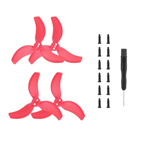 [BRDRC] DJI 아바타2 프로펠러 / Avata 2 드론 호환 경량 저소음 고효율성 악세사리, 1세트, 레드