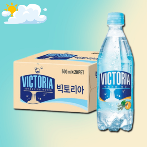 빅토리아 청귤 탄산음료 500ml 20개, 빅토리아 탄산 청귤 500ml 20개입