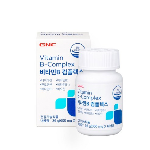 GNC 비타민B 컴플렉스 (600mg 60정 30일분) 총1개월분 (소비기한 2024-06-23) 정품보증 160882