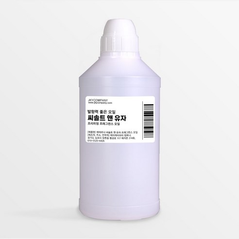 발향력 좋은 프래그런스 오일 원액 500ml, 씨솔트 앤 유자, 1개