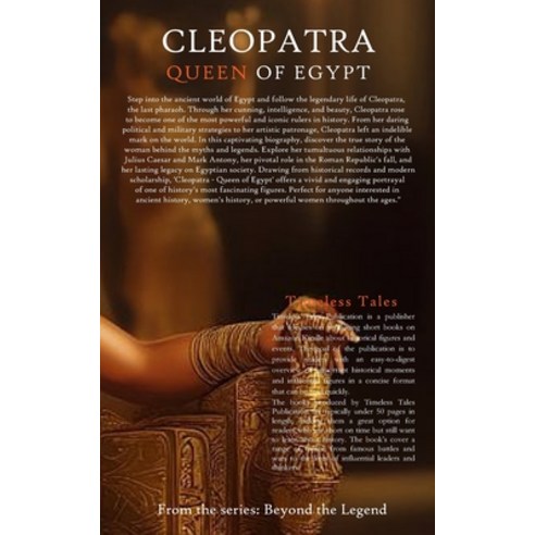 (영문도서) Cleopatra: Queen of Egypt Paperback, Independently Published, English, 9798391488941