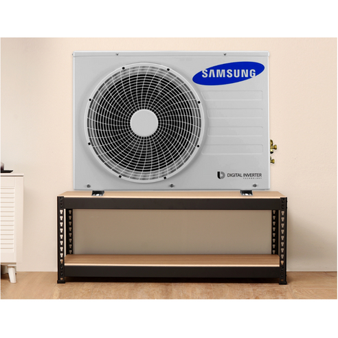 [디디지메이트]스피드랙 실외기받침대(가로900x깊이400x높이330(2단)), 2단, 화이트