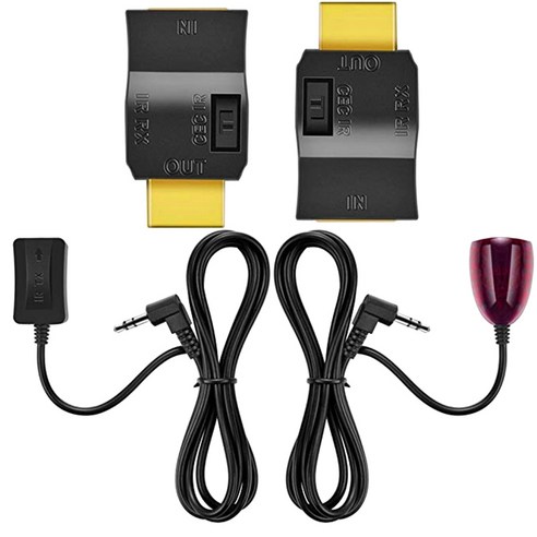 AFBEST 기존 HDMI 케이블을 통해 1개의 A/V 장치를 디스플레이에 연결하기 위한 IR 연장기, 검정