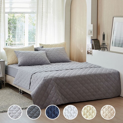 포근함과 청결함을 동시에, 데시뉴 뉴노멀 항균 누빔 이불겸 패드 스프레드 슈퍼싱글 사이즈 후기 퀸아망스프레드