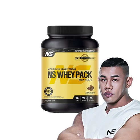 NS포대유청 초코맛 WPC 93% 유청단백질 헬스보충제, 1kg, 1개