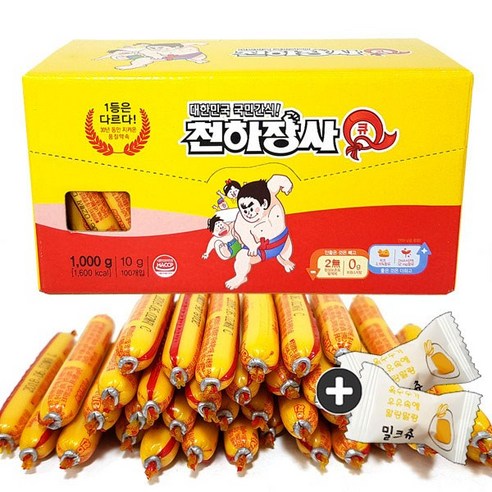 천하장사 소시지 Q 1000 [10gx100개입], 1개, 1kg