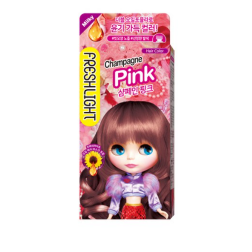 프레쉬라이트 밀키 헤어컬러 염색제, 샴페인핑크, 1개