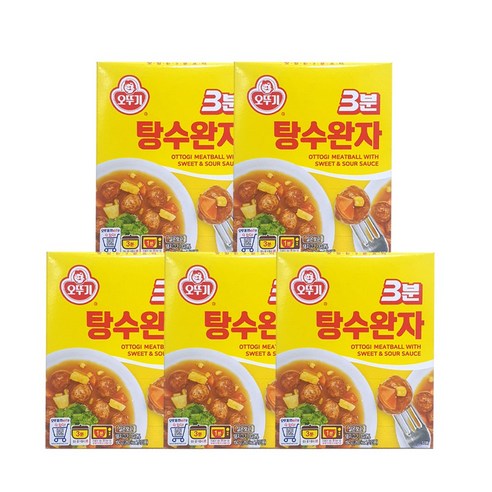 <올따옴> 오뚜기 3분 탕수완자 150g x 5입, 5개