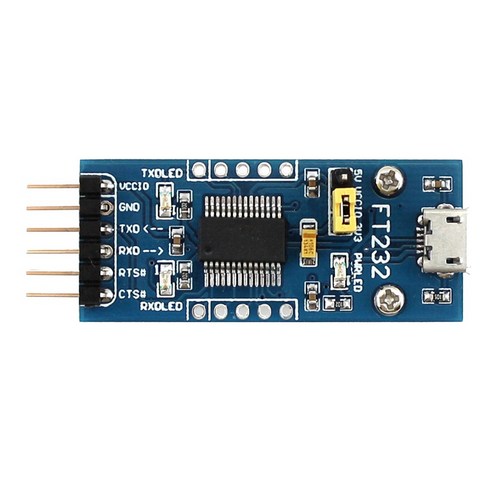 TTL FT232R FT232RL의 직렬 포트 모듈 키트 Waveshare FT232의 USB UART 보드 USB, 푸른, 마이크로 인터페이스