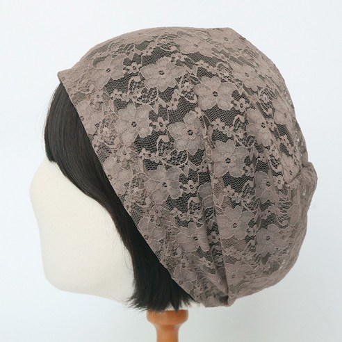 여름날의 로맨틱한 속삭임, 레이스 플라워 망사 두건 여름두건