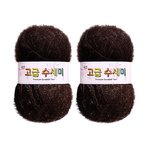 울클럽 별꽃수세미 만들기 DIY 고급수세미실 80g 2볼세트, 121진밤