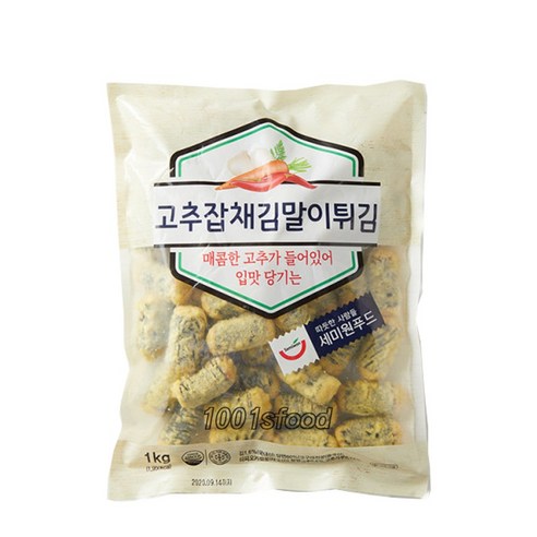 세미원푸드 고추잡채 김말이튀김, 1kg, 1팩