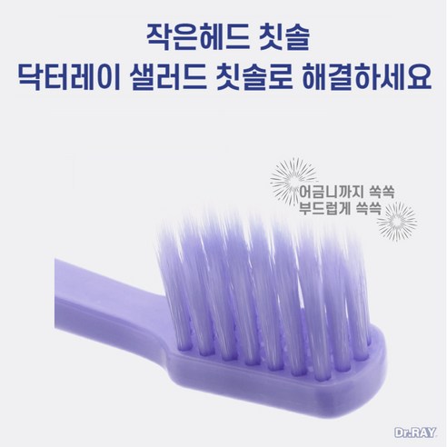 섬세한 미세모로 건강한 구강 관리를, 닥터레이 칫솔 샐러드