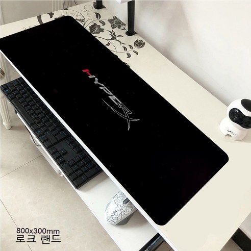 YJQ 마우스 패드 HyperX 대형 게이머 XXL 키보드 데스크 마우스 매트 800x300mm 카펫 고무 Tapis Souris 게이밍 노트북 CSGO 마우스 패드용, hyperX1880x30
